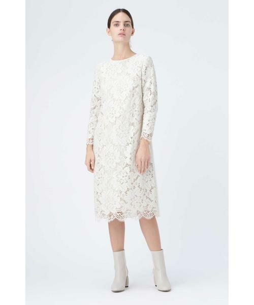セール】 コードフルールレースバックプリーツワンピース （ワンピース