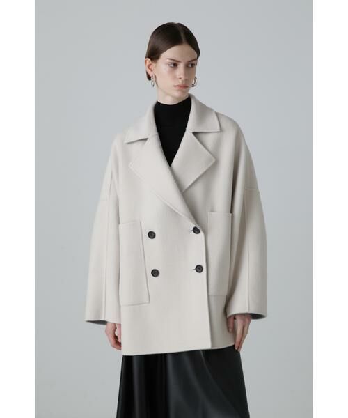 ◇カシミヤ混2TONEリバーコート （アウター）｜ADORE / アドーア