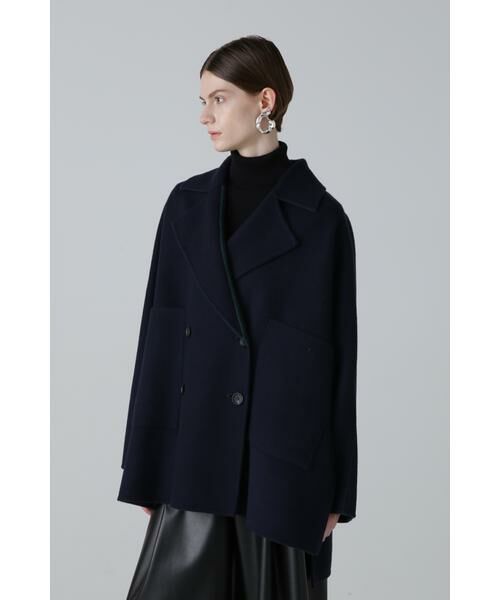 ◇カシミヤ混2TONEリバーコート （アウター）｜ADORE / アドーア