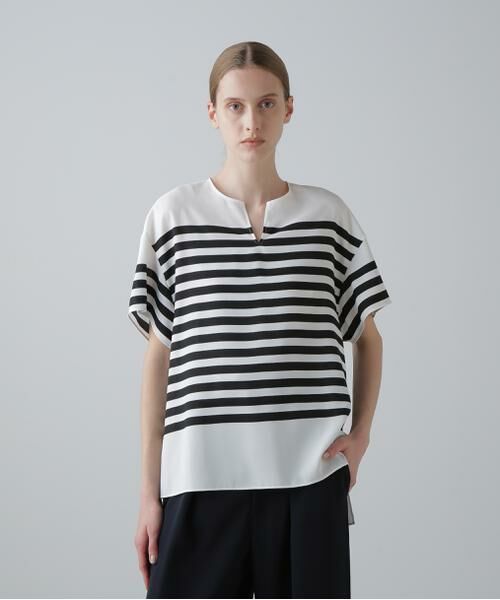 セール】 ◇ボーダープリントブラウス （シャツ・ブラウス）｜ADORE