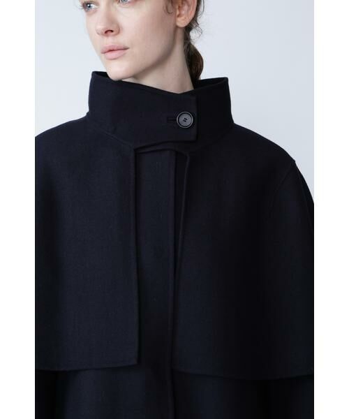 セール】 ライトリバーケープ付きノーカラージャケット （テーラード