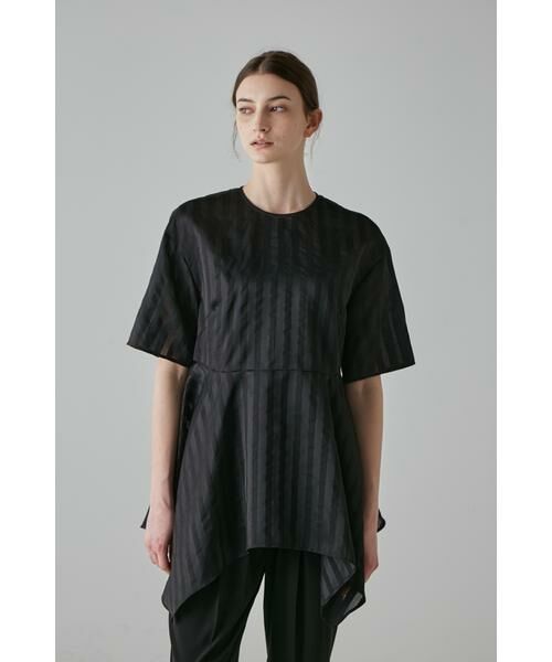 セール】 ◇オーガンザストライプブラウス （シャツ・ブラウス