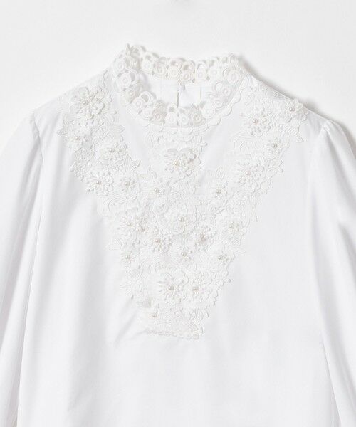 セール】 【LOULOU WILLOUGHBY】レーストリムブラウス （シャツ