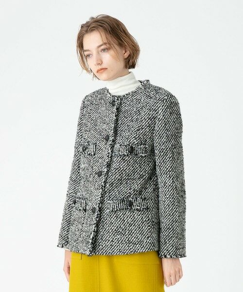 セール】 モノトーンカルゼクルーショートコート （ダッフルコート