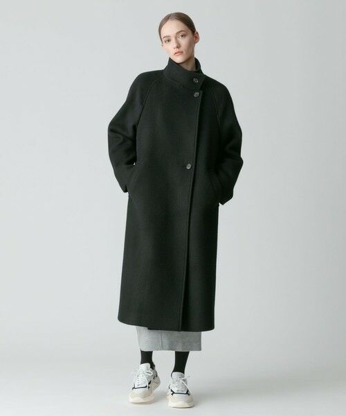 セール】 ビーバースタンドカラーコート （トレンチコート