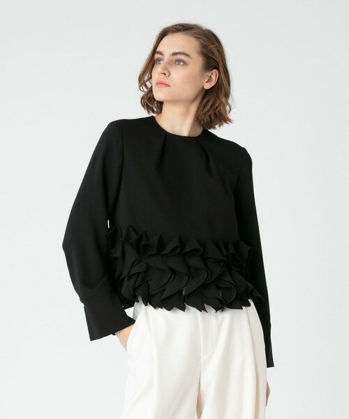 セール】 【LOULOU WILLOUGHBY】ラッフルコサージュブラウス （シャツ
