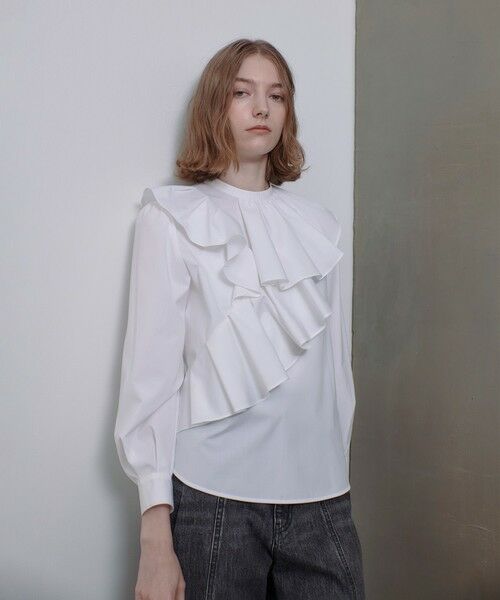 セール】 アシメラッフルブラウス （シャツ・ブラウス）｜allureville