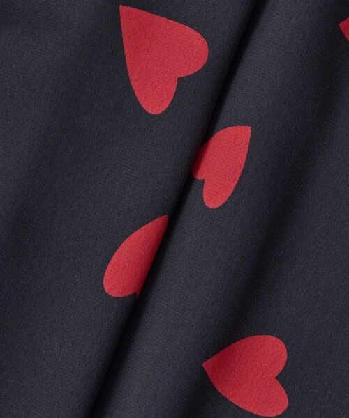 WEB限定【LOULOU WILLOUGHBY】デシンハートプリントボウタイブラウス