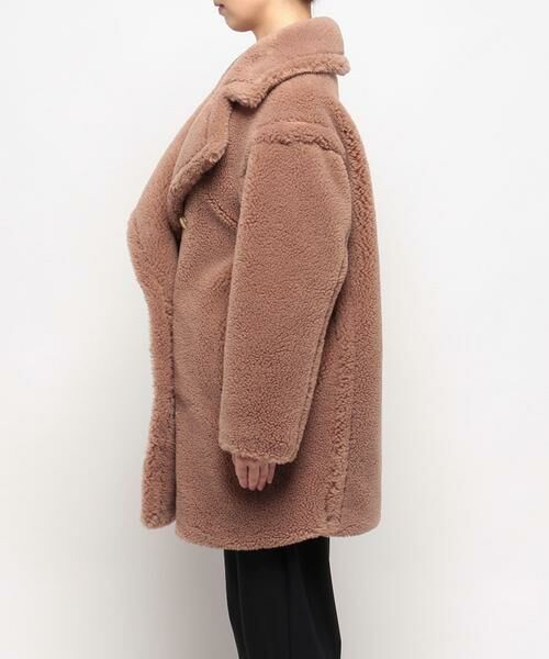 セール】 ウールMIXボアピーコート （ステンカラーコート