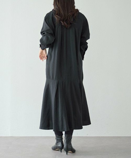 セール】 カラーレスシャツワンピース （ロング・マキシ丈ワンピース