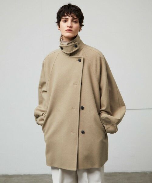 セール】 GABELLE / ミドル丈スタンドカラーウールコート （ステン