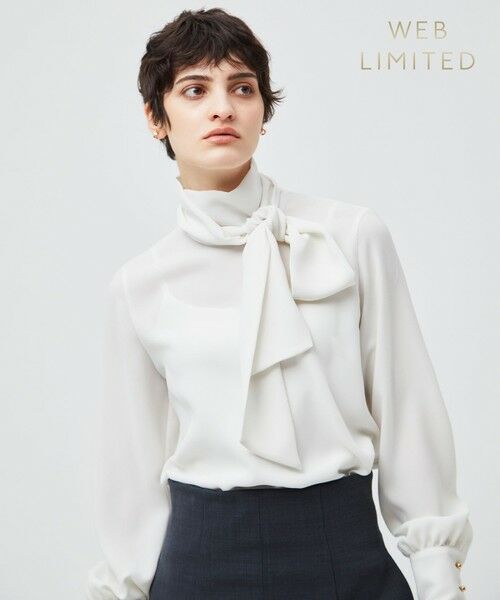 WEB限定・洗える】STOW / ボウタイブラウス （シャツ・ブラウス
