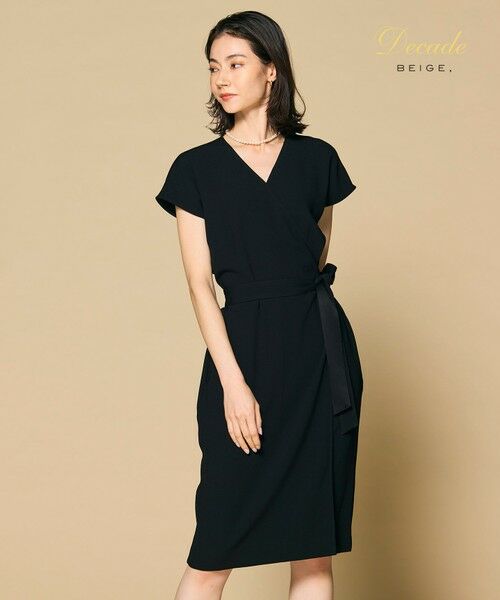 CINDY / ラップワンピース （ロング・マキシ丈ワンピース）｜BEIGE