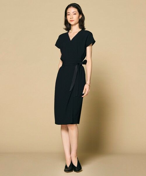 CINDY / ラップワンピース （ロング・マキシ丈ワンピース）｜BEIGE