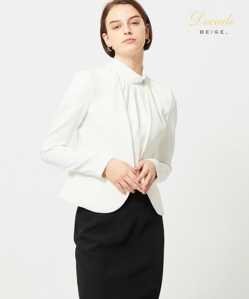 LUIZA / ノーカラージャケット （ノーカラージャケット）｜BEIGE