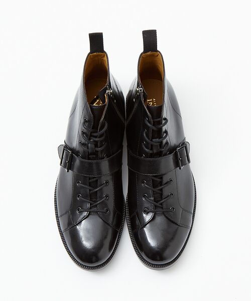 セール】 【販売店舗限定】ベルトデザイン レースアップブーツ