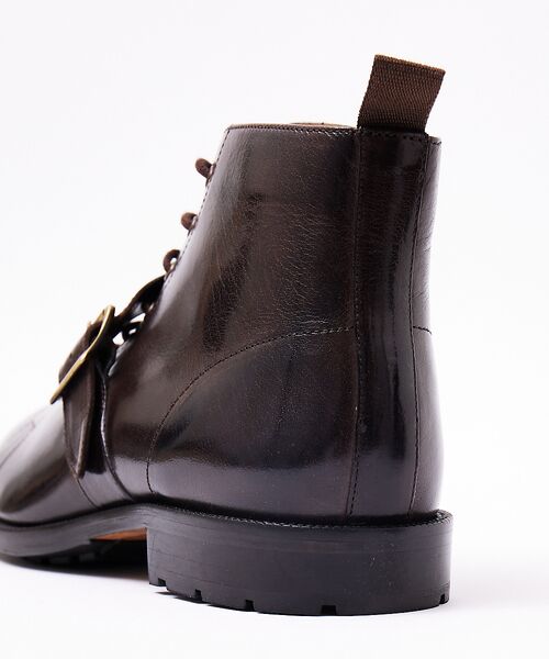 セール】 【販売店舗限定】ベルトデザイン レースアップブーツ