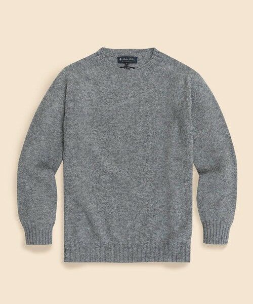 シェットランドウール クルーネックセーター （ニット・セーター