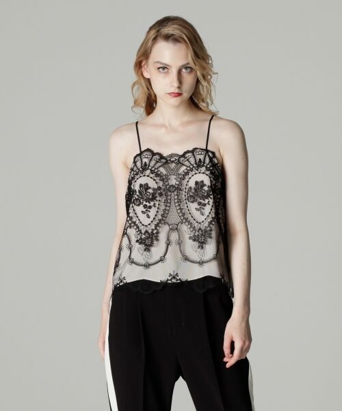セール】 レース刺繍キャミ （キャミソール・チューブトップ）｜GRACE