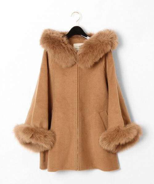 ポンチョ風トリミングコート （その他アウター）｜GRACE CONTINENTAL