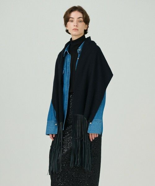 セール】 フリンジストール （マフラー・ショール・スヌード・ストール