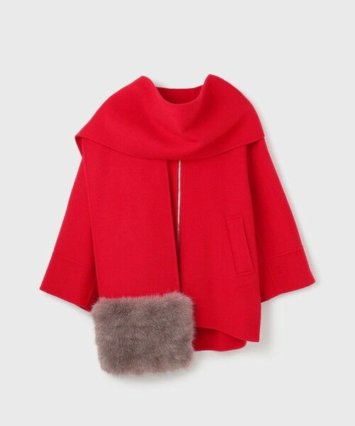 セール】 フードストールリバーコート （ポンチョ）｜GRACE