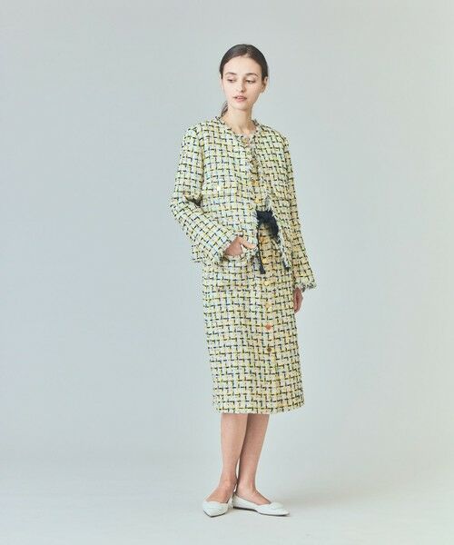 セール】 チュールヤーンツイードワンピース （ドレス）｜GRACE