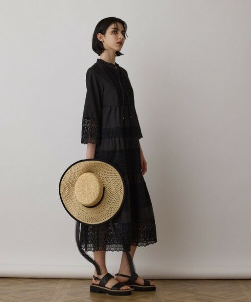 セール】 レースコンビワンピース （ロング・マキシ丈ワンピース