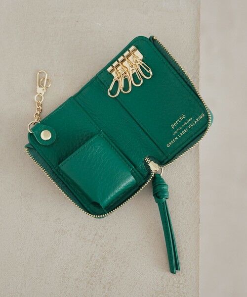 セール】 【別注】＜perche＞レザードット キーケース （キーケース
