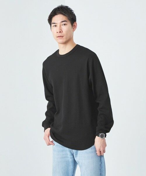 セール】 ドライワッフル クルーネック Tシャツ -吸水速乾