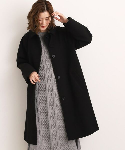 セール】 クラシカルな佇まい 大人のステンカラーロングコート