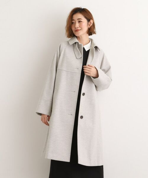 セール】 クラシカルな佇まい 大人のステンカラーロングコート
