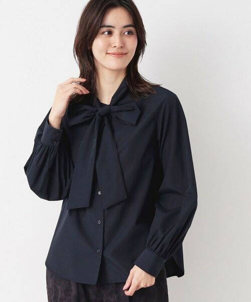 セール】 【入卒/セレモニー/洗える】ボウタイリボンブラウス （シャツ