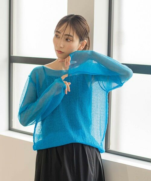 セール】 ざっくりシアーニット≪手洗い可能≫ （ニット・セーター