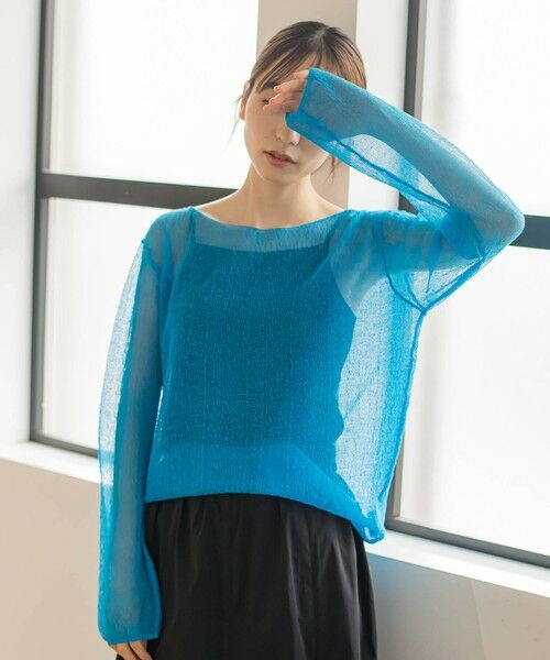 セール】 ざっくりシアーニット≪手洗い可能≫ （ニット・セーター