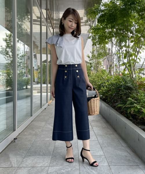 Maglie par ef-de》マリンガウチョパンツ （デニムパンツ）｜Maglie le