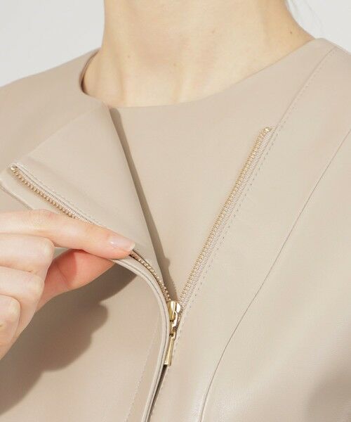 セール】 ソフトシープレザー ジャケット （ノーカラージャケット