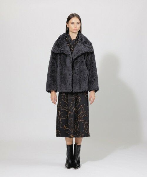 セール】 ウールパイルファー ショートコート （その他アウター