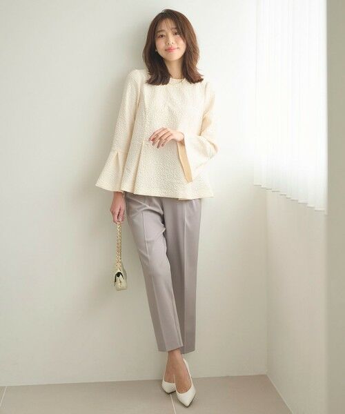 セール】 【セットアイテム】美シルエット ブラウス×パンツ