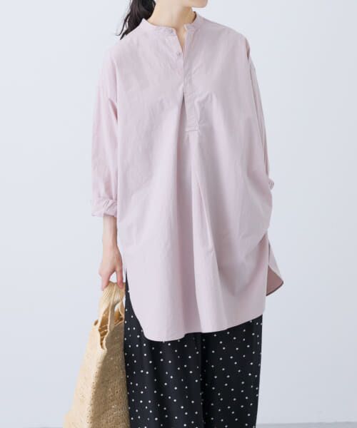 セール】 コットンシルクチュニックシャツ （シャツ・ブラウス
