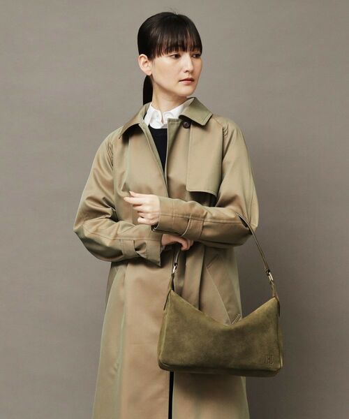 アルタレーナ】ヌバック レザーショルダーバッグ M 本革（商品番号