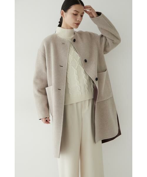セール】 ◇ウールリバーコート （アウター）｜human woman