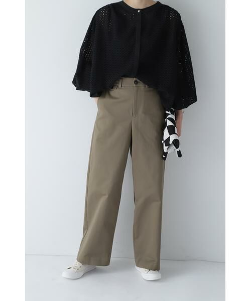 セール】 ◇甘撚コットンチノパンツ （パンツ）｜human woman
