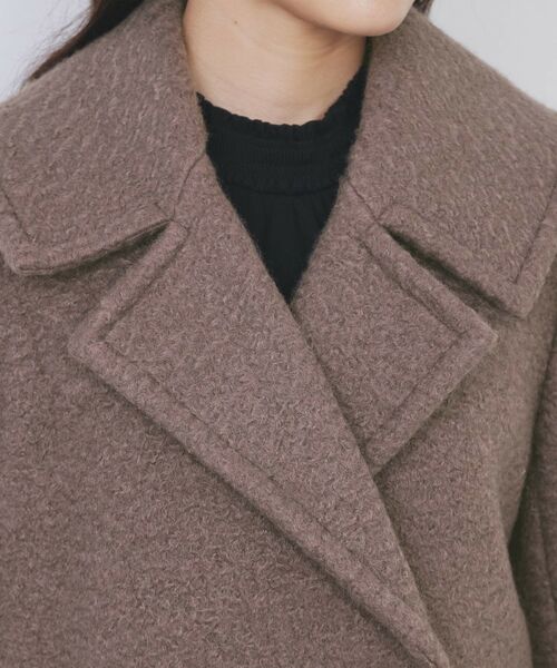 セール】 ブークレミドルコート【洗える】 （ピーコート）｜index