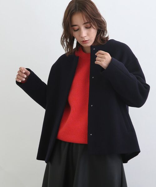 セール】 【SALEおすすめコート】ウールリバーショートコート （その他