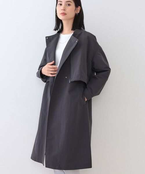 セール】 【撥水／UVケア／2WAY】ショート＆ロング ブルゾンコート