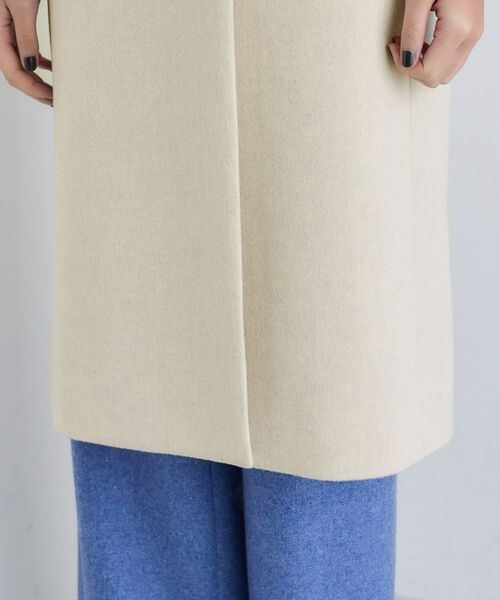 セール】 【名品コート／日本製】ウール100％スタンドカラーロング