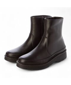 セール】 サイドジップボアハーフブーツ （ブーツ（ショート丈