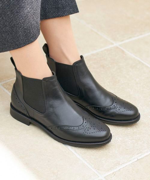 Perfetto BRITANNIA ウィングチップサイドゴアブーツ サイズ7 Perfetto