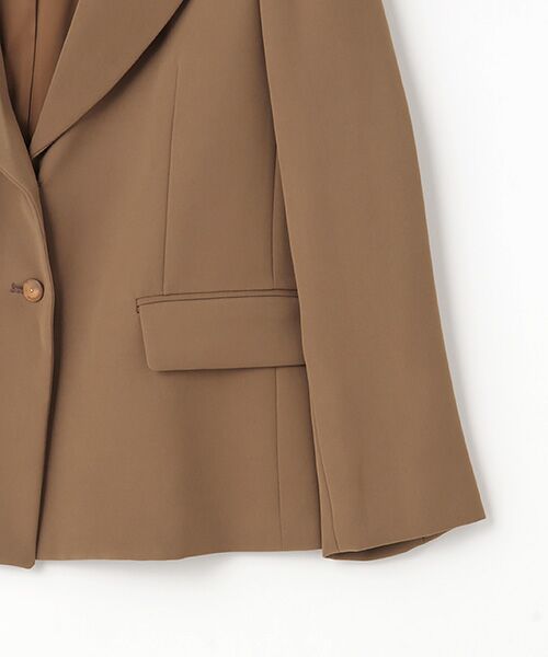 セール】 【OUTLET】ダブルサテン変形テーラードジャケット